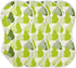 decor gift 4 Pack 22x11in Cotton Muslin Burp Cloth Breathable Cartoon Green Pear Fruit Baby spit up Rags for Unisex