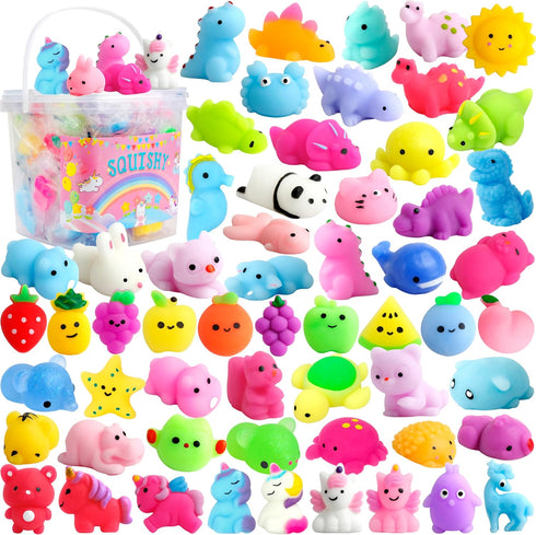 OCTERIC 150 Pack Mochi Squishy Toys Kawaii Squishies Stress Relief Toys Pack Boys