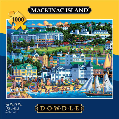 1000 26.75 19.75 Buffalo Games - Eric Dowdle - Mackinac Island - Piece Jigsaw Puzzle for Adults - Challenging Puzzle