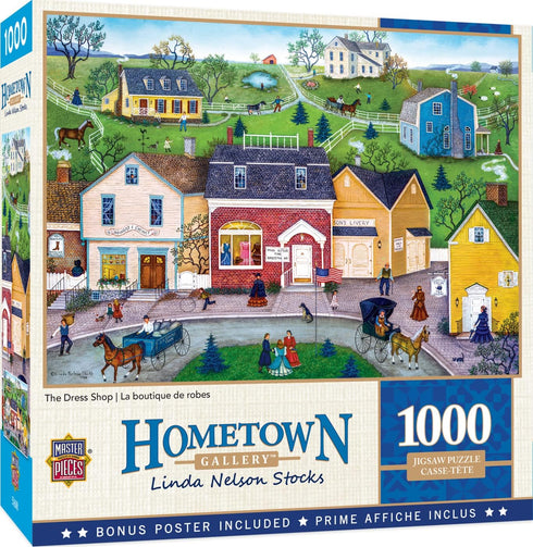 Masterpieces 1000 Piece Jigsaw Puzzle - The Dress Shop for Adults, Family, or Kids - 19.25"x26.75"