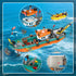 Set 6 7 8 9 10+, 762PCS City Fishing Boat Wharf Building - Floatable Sea Fishing Ship Building Block Kit with Speedboat