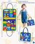 Busy Board Montessori Toys for 1-4 Year Old Boys & Girls, Sensory Educational Travel Toys for Fine Motor Skills