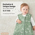 12-18 3 Pack 100% 0.5 2-Way Baby Sleep Sack Months Cotton Lightweight TOG Wearable Blanket Baby Sleep Bag with Zipper