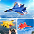 RC Plane Remote Control Glider, 2.4 GHZ, 2 Channels, Easy to Fly Fighter, Automatic Balance Gyro for Kids Adults