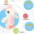 Hopearl Talking Unicorn, Walking Electric Interactive Plush Toy that Repeats What You Say, Gifts for Toddlers