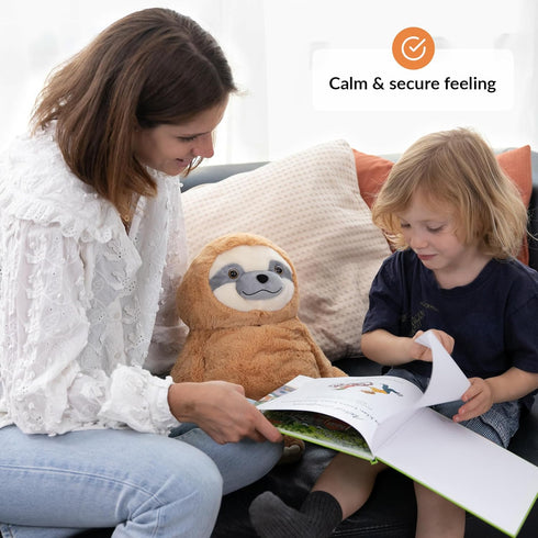 5 Lbs Weighted Stuffed Animal for Anxiety | Calming & Comforting | Weighted Plush Animal Sloth | Anxiety Stuffed