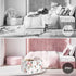 Clastyle Rectangle Rose Floral Baby Girl Gift Basket Outdoor Towel Storage Pool Toy Beach Blanket Basket Pink Flower Shelf Basket for Clothes Toy Books Snack