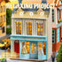 Flever Dollhouse Miniature DIY House Kit Creative Room with Furniture for Romantic Valentine's Gift (Paris Gift Store)
