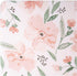 Crane Baby Soft Cotton Crib Mattress Sheet, Fitted for Cribs and Toddler Beds, Pink Floral, 28”w x 52”h x 9”d