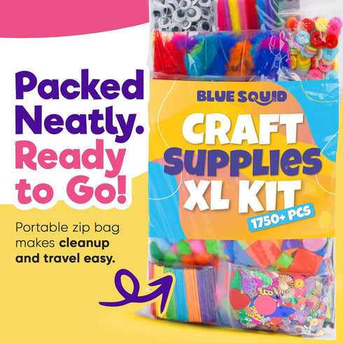 1750+pcs 4-9 4-9 4-10 Blue Squid Craft Kits for Kids, Ages Girl Boys Gifts Arts and Crafts for Kids Craft Kits Toys