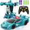 FDJ Remote Control Car - 2 in 1 Transforming Car Robot, One Button Deformation to Robot, 1:18 Scale, 360 Degree