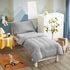 UOZZI 4 Set Set BEDDING Pieces Toddler Bedding Ultra Soft and Breathable Toddler Sheet - Includes Comforter, Flat