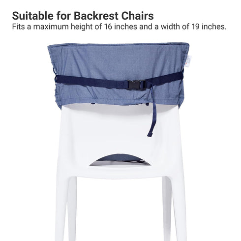BabyToLove Pocket Seat | Compact Portable High Chair for Travel, Dining & More | Secure & Washable Toddler Seat