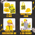 (24 Pack) (12) (12) Bedwina Construction Themed Party Supplies - Construction Party Favors Hat & Mini Tote Bag Supplies