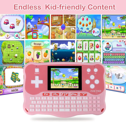 102 3-12 Kids Tablet/Baby Learning Pad with Activities/Toddler Tablet with ABC/Words/Music/Math Interactive Educational
