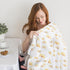 SwaddleDesigns Cotton Muslin Swaddle Blanket, Receiving Blanket for Baby Boys & Girls, 46x46 inches, Butterum