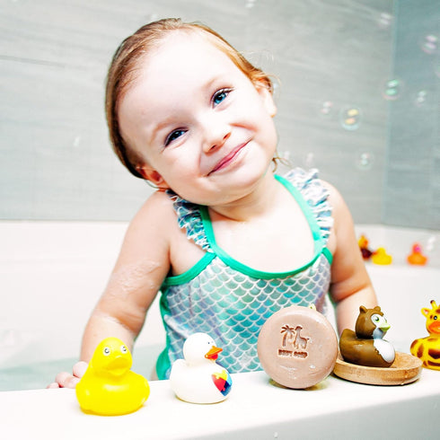 (Set 6) Organic Baby Soap Bars with Greek Yogurt and Coconut Milk - Naturally Cold Processed from Fresh Ingredients