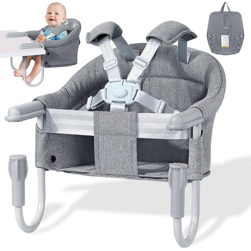 Orzbow Hook On High Chair, Portable Table Highchair Seat for Babies &