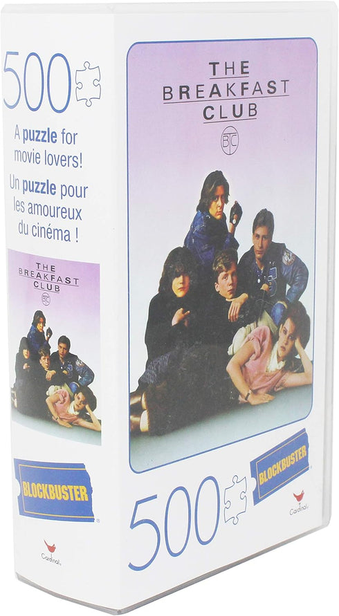 500-Piece Puzzle in Plastic Retro Blockbuster VHS Video Case, The Breakfast Club
