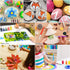 20 Pcs Paint Brushes for Kids, Round and Flat Easy Hold and Clean Toddler Paint Brushes, Bristle Craft Paint Brushes