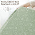 2 Pack, 52"x28" Konssy Muslin Crib Sheets for Boys, Soft Cotton Neutral Baby Sheets for Standard Crib Mattress (Dino
