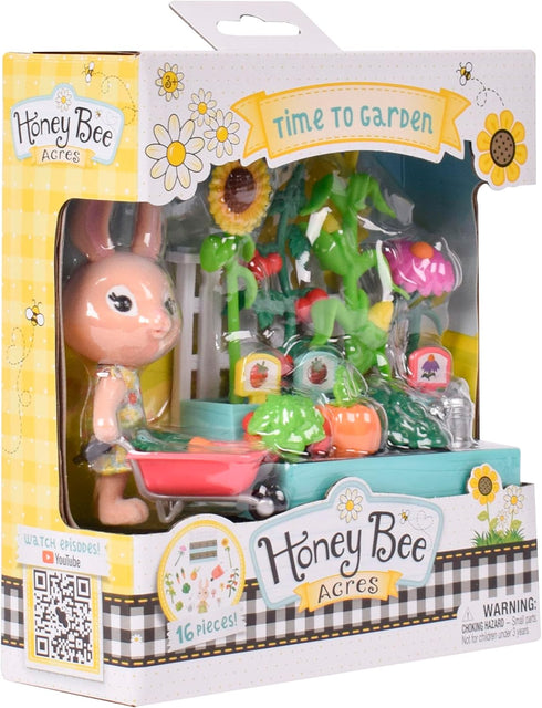 Time to Garden Complete Set with Miniature Doll Figure - 16 Pieces for Ages 3+