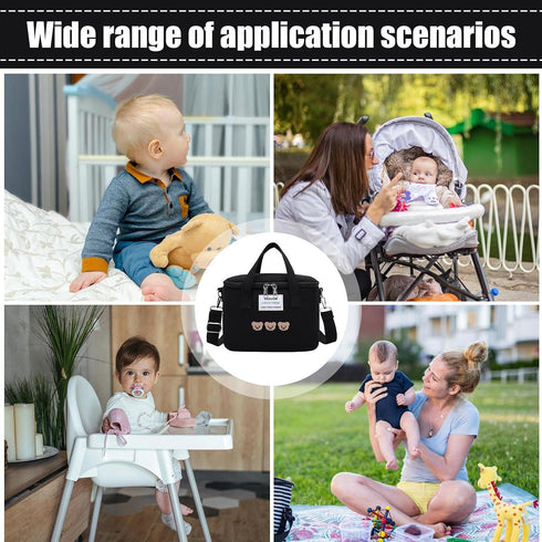Generic 300g Small Diaper Bag - Large Capacity Tote, Adjustable Diapers Bags, Travels babys Organizer, Maternity Travel