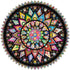 Bgraamiens Puzzle - Geometric Colorful Mandala - 1000 Pieces Creative Round Blue Board Jigsaw