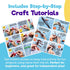 1750+pcs 4-9 4-9 4-10 Blue Squid Craft Kits for Kids, Ages Girl Boys Gifts Arts and Crafts for Kids Craft Kits Toys