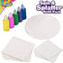 Creative Kids Spin & Paint Refill Pack - 8 Large Cards, 8 Small Cards, 4 Round Cards, 5 Bottles of Paint