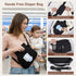 Pack Rexmore Puffer Quilted Fanny Diaper Bag for Mom - Womens Compact Crossbody Purse with Portable Changing Pad