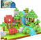 FEBABU 154PCS Magnetic Blocks - Build Animal Forest Set, Magnetic Tiles Building for