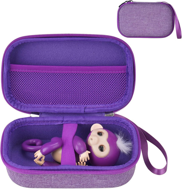 Carrying Case for Fingerlings Monkey Toy, 2023 New Interactive Kids Toys (Purple) (Case Only)