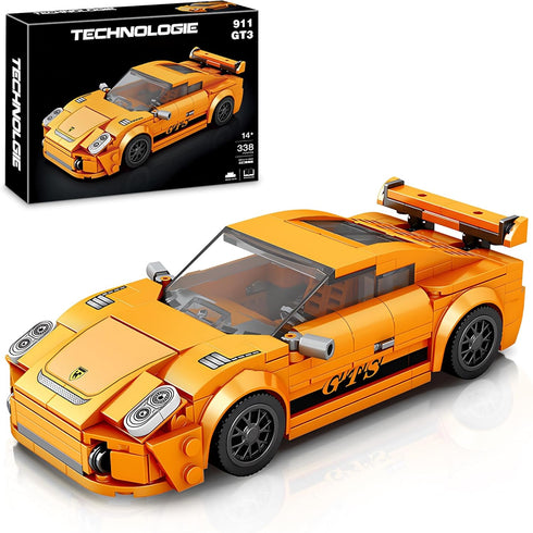 Speed Racing Cars Building Sets for Kids, Mini Sports MOC Cars Building Blocks Toy Set, 338 Pcs DIY Kit