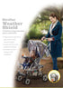 Jeep Standard Stroller Rain Cover, Universal Size, Waterproof, Windproof, Clear Vinyl Plastic Weather Shield
