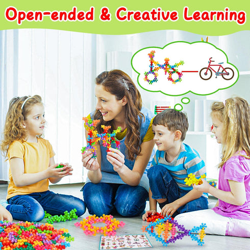 3 4 5 6+ 300PCS 3-5 4-8 5-7 Kids Building STEM Toys for Year Old Boy Girl Birthday Gifts, Educational Interlocking