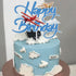 LINGBOOM Airplane Happy Birthday Cake Topper - Aircraft Plane Travel Airman Theme Kids Boys Men Party Supplies