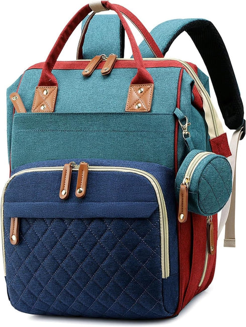 GLIXAVIA Baby Diaper Bag, Diaper Backpack, Mommy Bags with Multiple Pockets Travel-Friendly Maternity