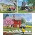 Set 300 Country 16" 20" Bits and Pieces Value of Three Piece Jigsaw Puzzles for Adults Old Farm Town Jigsaw Puzzles by