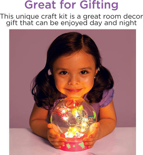 7+) Creativity for Kids Butterfly Fairy Lights Kit | Create a Glowing Fairy Night Light with Butterflies & Sparkle |