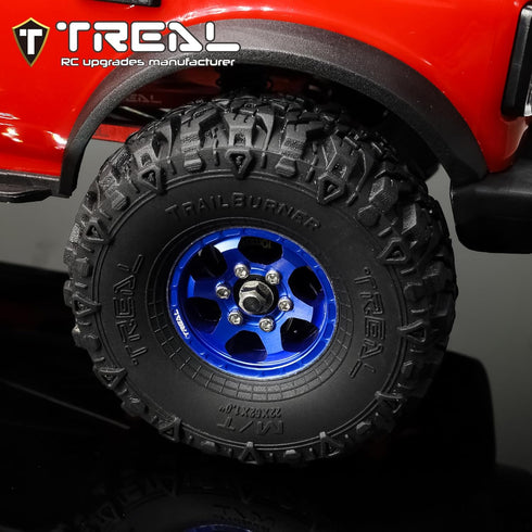TREAL 1.0 Tires Soft Sticky RC Crawler Tires TrailBurner 62mm (4P) for 1/24 1/18 SCX24 AX24 TRX4M