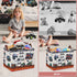 Monster Truck Storage Laundry Basket, Kid Room Decor for Boys,Rectangular Gift Bag Toy Box Shelf Basket ,Collapsible