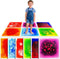 Toddler Sensory Liquid Floor Mats - 6-Piece Liquid Play Mat Pack, 12"