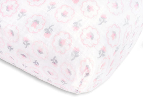 SwaddleDesigns Softest Cotton Muslin Fitted Crib Sheet, Toddler Sheet for Boys &