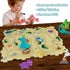 Kids Car Track Set Puzzle Racer with 2 Dino Cars, Toys for Boys Ages 2-6, Montessori Car Tracks for Toddlers
