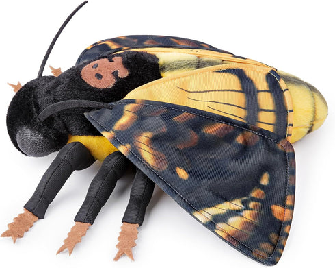 Giant Death's-Head Hawkmoth Plush Toy, Realistic 26in Soft Stuffed Animal, Unique Gift for Kids