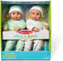 Melissa & Doug Mine to Love Twins Sebastian & Sofia 15” Baby Dolls with Rompers, Caps, Pacifiers, Medium Skin-Tone