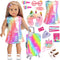 K.T. Fancy 23 Pcs American 18 Inch Doll Clothes & Accessories, Cute