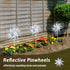 10 Pack Reflective Pinwheels for Yard and Garden - Wind Spinners Outdoor Bird Scare Devices