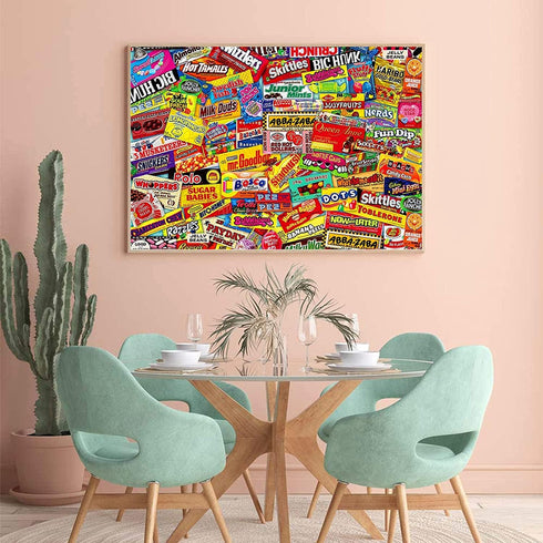 YINSHENG Jigsaw Puzzles for Adults 1000 Piece Crazy Candy, Educational Game Toys for Home Wall Decoration